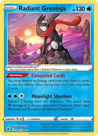 Radiant Greninja (046/189) [Sword & Shield: Astral Radiance] - Deck Out Gaming