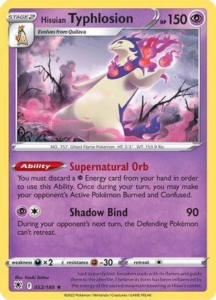 Hisuian Typhlosion (52) [SWSH10: Astral Radiance] Holofoil - Deck Out Gaming