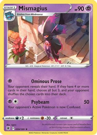 Mismagius (59) [SWSH10: Astral Radiance] - Deck Out Gaming