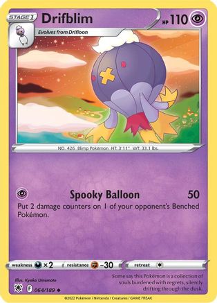 Drifblim (64) [SWSH10: Astral Radiance] Reverse Holofoil - Deck Out Gaming