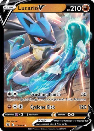 Lucario V (78) [SWSH10: Astral Radiance] Holofoil - Deck Out Gaming