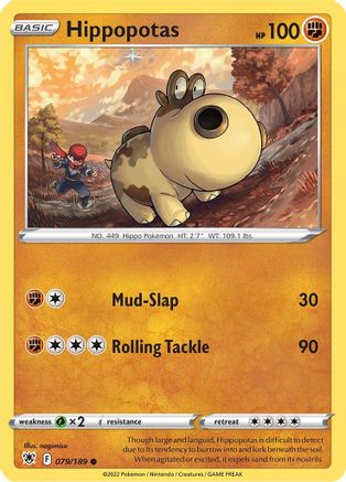 Hippopotas (79) [SWSH10: Astral Radiance] - Deck Out Gaming