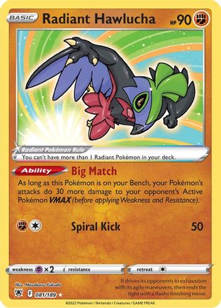 Radiant Hawlucha (81) [SWSH10: Astral Radiance] Holofoil - Deck Out Gaming
