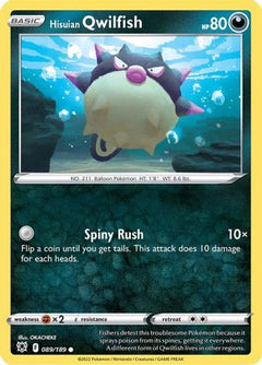 Hisuian Qwilfish (89) (89) [SWSH10: Astral Radiance] Reverse Holofoil - Deck Out Gaming