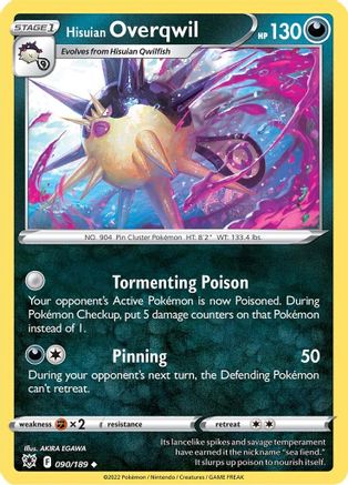 Hisuian Overqwil (90) (90) [SWSH10: Astral Radiance] - Deck Out Gaming