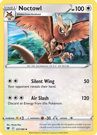Noctowl (121) [SWSH10: Astral Radiance] Reverse Holofoil - Deck Out Gaming