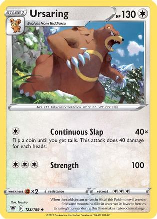 Ursaring (123) [SWSH10: Astral Radiance] - Deck Out Gaming