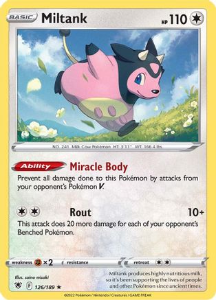 Miltank (126) [SWSH10: Astral Radiance] Reverse Holofoil - Deck Out Gaming
