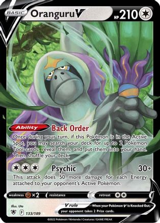 Oranguru V (133) [SWSH10: Astral Radiance] Holofoil - Deck Out Gaming