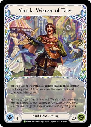 Yorick, Weaver of Tales - LSS004 (LSS004) [Flesh and Blood: Promo Cards] Cold Foil - Deck Out Gaming