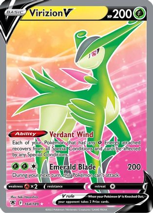 Virizion V (Full Art) (164) [SWSH10: Astral Radiance] Holofoil - Deck Out Gaming