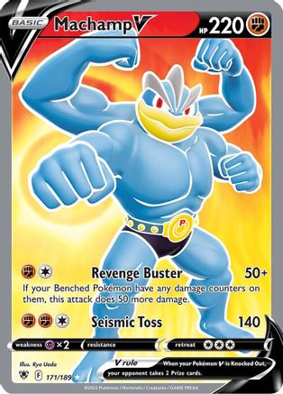 Machamp V (Full Art) (171) [SWSH10: Astral Radiance] Holofoil - Deck Out Gaming