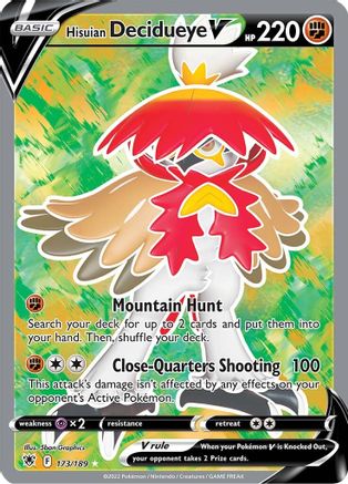 Hisuian Decidueye V (Full Art) (173) [SWSH10: Astral Radiance] Holofoil - Deck Out Gaming