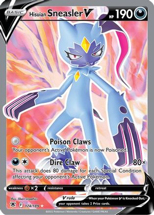 Hisuian Sneasler V (Full Art) (174) [SWSH10: Astral Radiance] Holofoil - Deck Out Gaming