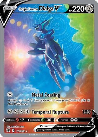 Origin Forme Dialga V (Alternate Full Art) (177) [SWSH10: Astral Radiance] Holofoil - Deck Out Gaming