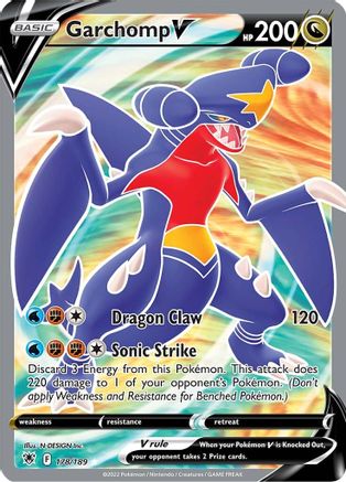 Garchomp V (Full Art) (178) [SWSH10: Astral Radiance] Holofoil - Deck Out Gaming