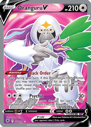 Oranguru V (Full Art) (179) [SWSH10: Astral Radiance] Holofoil - Deck Out Gaming