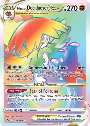 Hisuian Decidueye VSTAR (Secret) (195) [SWSH10: Astral Radiance] Holofoil - Deck Out Gaming