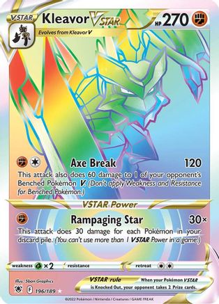 Kleavor VSTAR (Secret) (196) [SWSH10: Astral Radiance] Holofoil - Deck Out Gaming