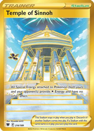 Temple of Sinnoh (Secret) (214) [SWSH10: Astral Radiance] Holofoil - Deck Out Gaming