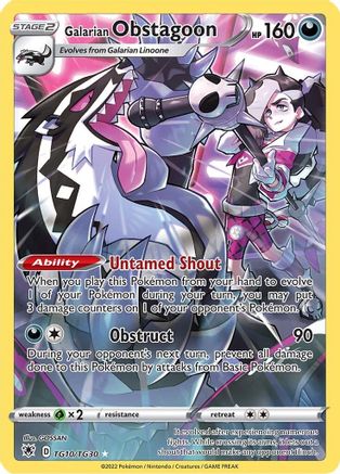 Galarian Obstagoon (TG10) [SWSH10: Astral Radiance Trainer Gallery] Holofoil - Deck Out Gaming