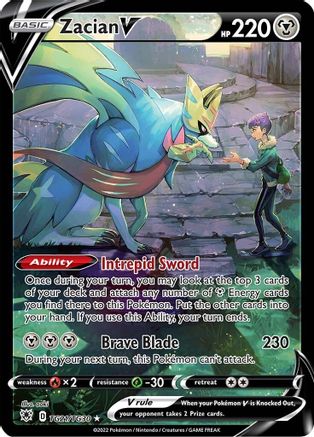 Zacian V (TG21) [SWSH10: Astral Radiance Trainer Gallery] Holofoil - Deck Out Gaming