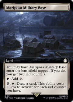 Mariposa Military Base (Extended Art) (Surge Foil) (971) [Fallout] foil - Deck Out Gaming