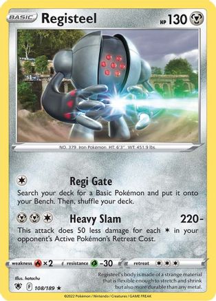 Registeel (108) [SWSH10: Astral Radiance] Reverse Holofoil - Deck Out Gaming