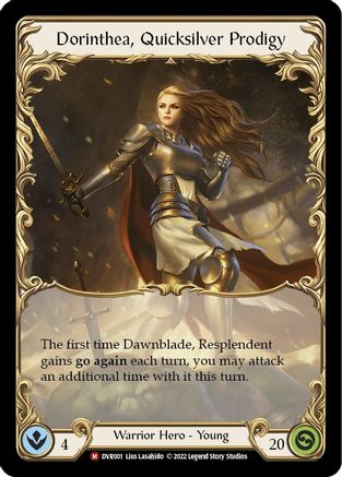 Dorinthea, Quicksilver Prodigy (DVR001) [Classic Battles: Rhinar vs Dorinthea] Cold Foil - Deck Out Gaming