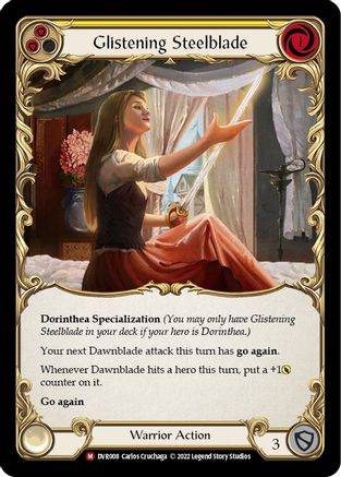 Glistening Steelblade (DVR008) [Classic Battles: Rhinar vs Dorinthea] - Deck Out Gaming