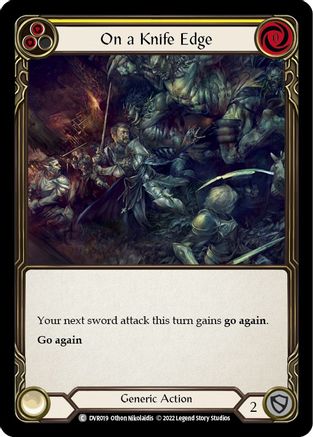On a Knife Edge (DVR019) [Classic Battles: Rhinar vs Dorinthea] - Deck Out Gaming