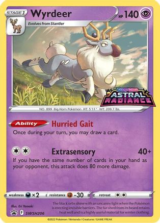 Wyrdeer - SWSH206 (SWSH206) [SWSH: Sword & Shield Promo Cards] Holofoil - Deck Out Gaming