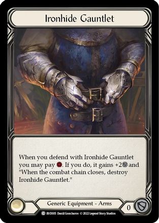 Ironhide Gauntlet (RVD005) [Classic Battles: Rhinar vs Dorinthea] Rainbow Foil - Deck Out Gaming