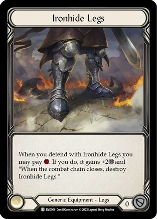 Ironhide Legs (RVD006) [Classic Battles: Rhinar vs Dorinthea] Rainbow Foil - Deck Out Gaming