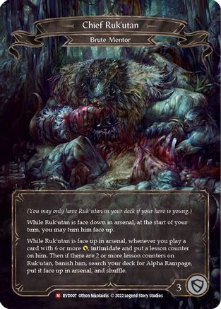 Chief Ruk'utan (RVD007) [Classic Battles: Rhinar vs Dorinthea] - Deck Out Gaming