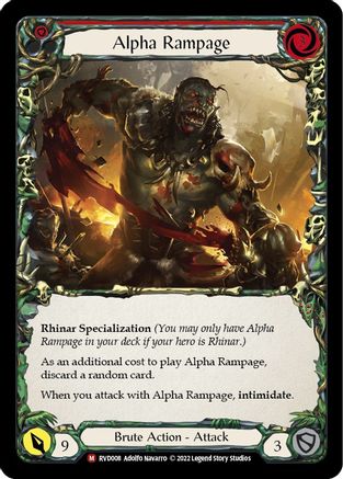 Alpha Rampage (RVD008) [Classic Battles: Rhinar vs Dorinthea] - Deck Out Gaming