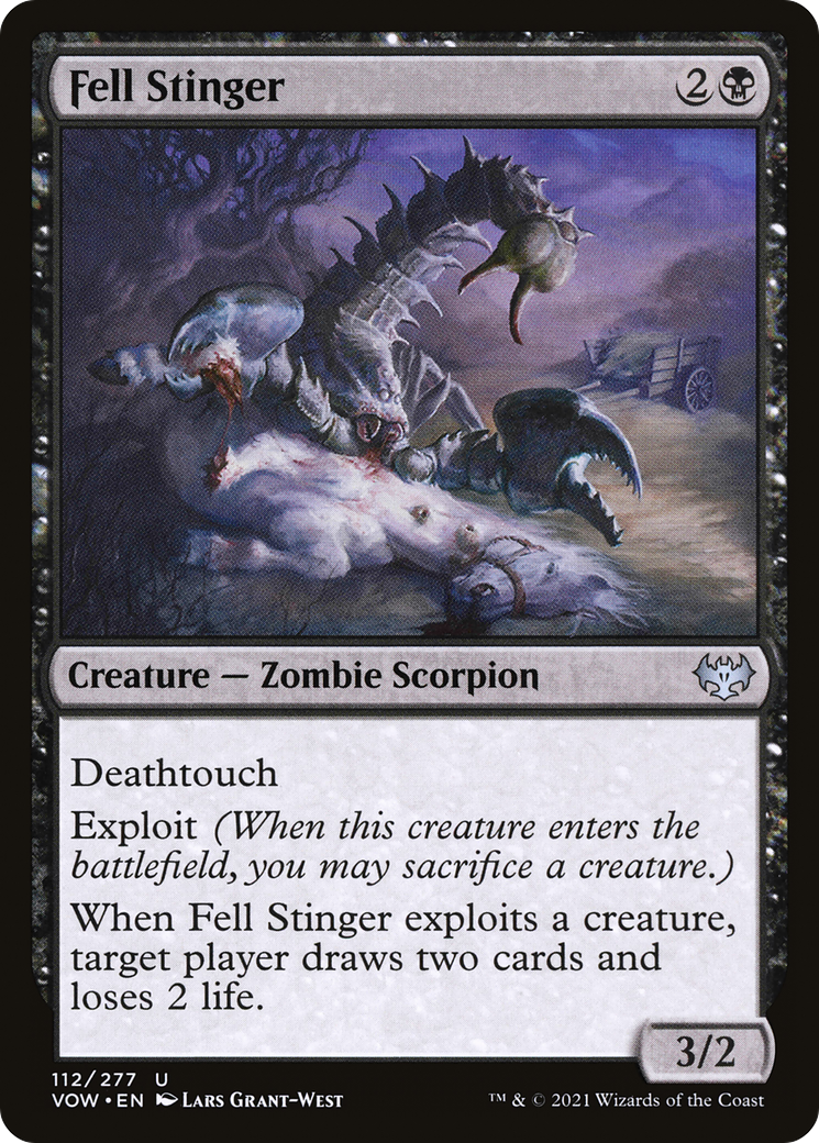 Fell Stinger (112) [Innistrad: Crimson Vow] foil - Deck Out Gaming