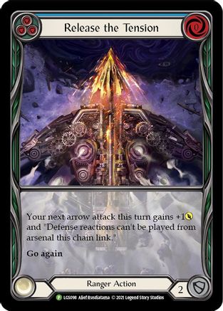 Release the Tension (Blue) - LGS098 (LGS098) [Flesh and Blood: Promo Cards] Rainbow Foil - Deck Out Gaming