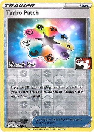 Turbo Patch - 172/189 (Pokemon League) [Thank You] (172) [League & Championship Cards] Reverse Holofoil - Deck Out Gaming