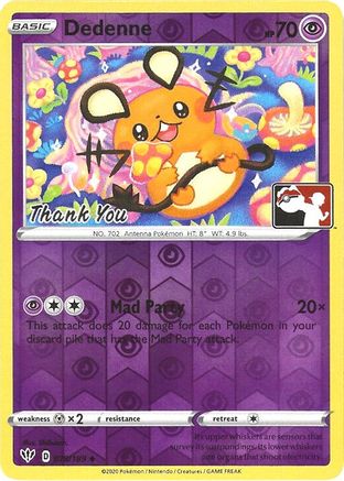 Dedenne - 78/189 (Pokemon League) [Thank You] (78) [League & Championship Cards] Reverse Holofoil - Deck Out Gaming