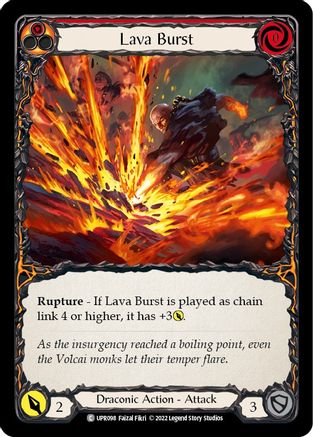 Lava Burst (UPR098) [Uprising] Rainbow Foil - Deck Out Gaming