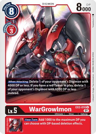 WarGrowlmon (EX2-010) [Digital Hazard] - Deck Out Gaming