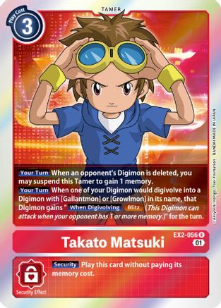 Takato Matsuki (EX2-056) [Digital Hazard] Foil - Deck Out Gaming