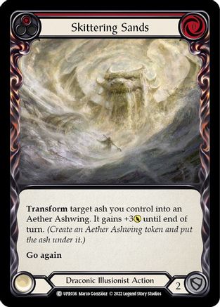 Skittering Sands (Red) (UPR036) [Uprising] Rainbow Foil - Deck Out Gaming