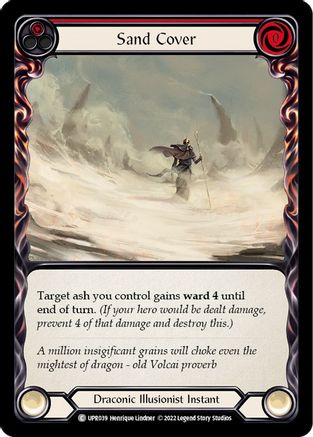 Sand Cover (Red) (UPR039) [Uprising] Rainbow Foil - Deck Out Gaming