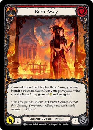 Burn Away (UPR094) [Uprising] Rainbow Foil - Deck Out Gaming