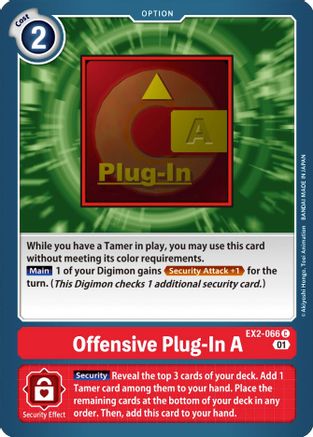 Offensive Plug-In A (EX2-066) [Digital Hazard] - Deck Out Gaming