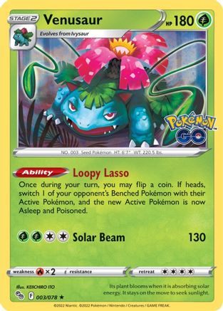 Venusaur (3) [Pokemon GO] Holofoil - Deck Out Gaming