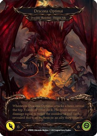 Invoke Dracona Optimai // Dracona Optimai (Marvel) (UPR006) [Uprising] Cold Foil - Deck Out Gaming
