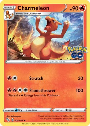 Charmeleon (9) [Pokemon GO] Reverse Holofoil - Deck Out Gaming